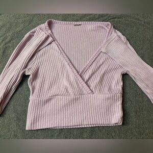 UrbanOutfitters Ribbed Long Sleeve Cross